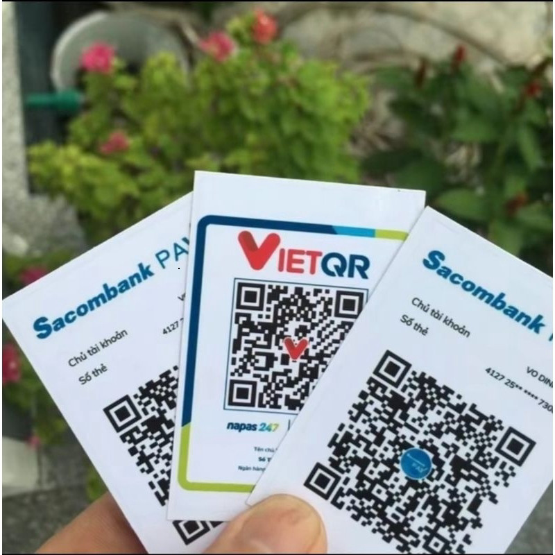 SET 2 MÃ QR ÉP NHỰA In Theo Yêu Cầu - In nhanh bền màu - Giao ngay trong ngày