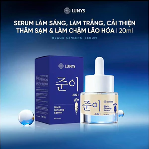 Tinh Chất Lunys JunI Black Ginseng Serum 20ml - Serum Làm Sáng cải Thiện Thâm Sạm & Làm Chậm Lão Hóa