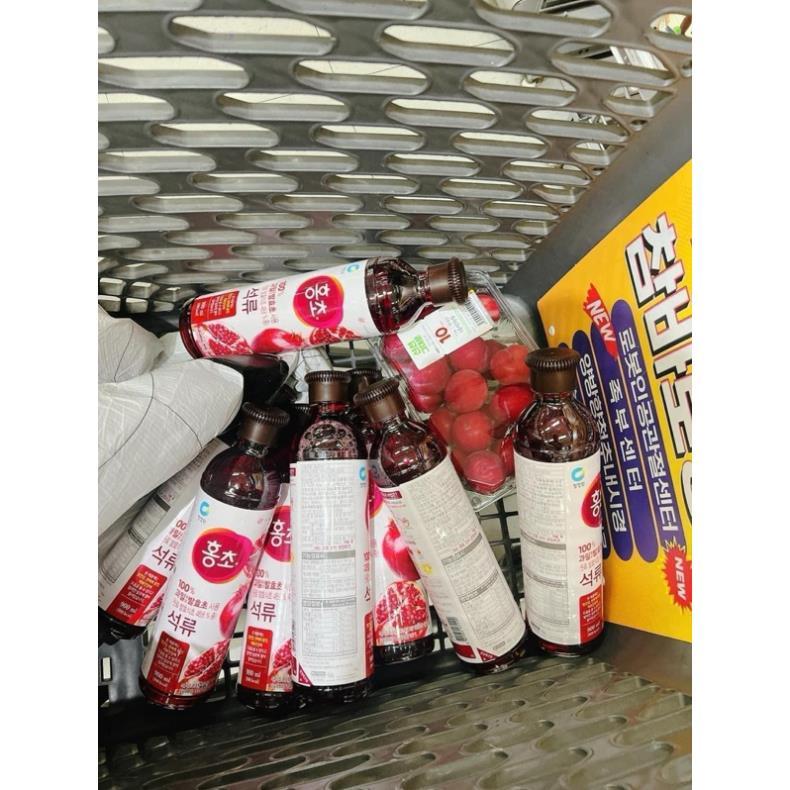 Giấm lựu Hongcho Daesang Hàn Quốc 500ml 900ml giảm cân, đẹp da
