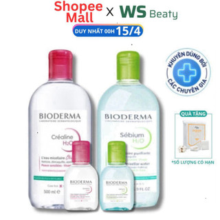 [ TEM PHỤ CTY ] Nước Tẩy trang Bioderma Sensibio + Sebium H2O Sạch Sâu, Dịu Nhẹ Cho Da Nhạy Cảm, Da Dầu 100ml 500ml