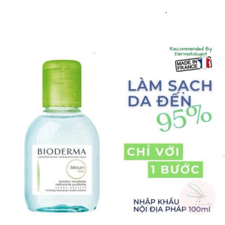 [ TEM PHỤ CTY ] Nước Tẩy trang Bioderma Sensibio + Sebium H2O Sạch Sâu, Dịu Nhẹ Cho Da Nhạy Cảm, Da Dầu 100ml 500ml