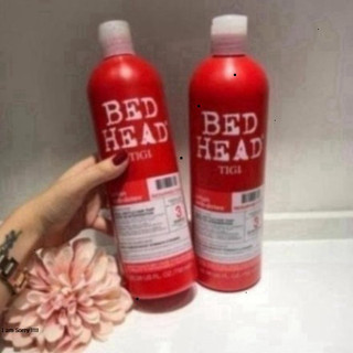 [ TEM PHỤ CTY ] Dầu Gội Xả Tigi Đỏ Bed Head Phục Hồi Cấp Độ 3 - 750ml Cặp Dầu Gội Đầu Xả Phục Hồi Tóc Hư Tổn