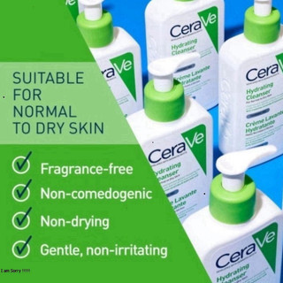 [ TEM PHỤ CTY ] Sữa Rửa Mặt Cerave Foarming & Hydrating Facial Cleanser Sạch Sâu, Dưỡng Ẩm 236ML 473ML Ahaa