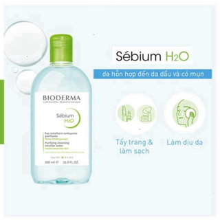 [ TEM PHỤ CTY ] Nước Tẩy trang Bioderma Sensibio + Sebium H2O Sạch Sâu, Dịu Nhẹ Cho Da Nhạy Cảm, Da Dầu 100ml 500ml