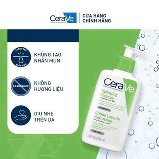 [ TEM PHỤ CTY ] [ Shop Mall ] Sữa Rửa Mặt Cerave Bản Pháp Có Bill 236 ML - 473ML chinh hãng