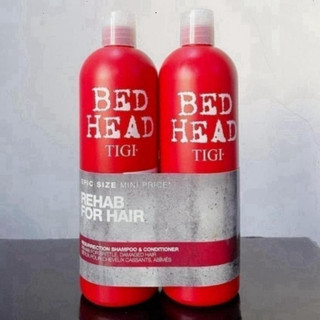 [ TEM PHỤ CTY ] Dầu Gội Xả Tigi Đỏ Bed Head Phục Hồi Cấp Độ 3 - 750ml Cặp Dầu Gội Đầu Xả Phục Hồi Tóc Hư Tổn Eli Eli