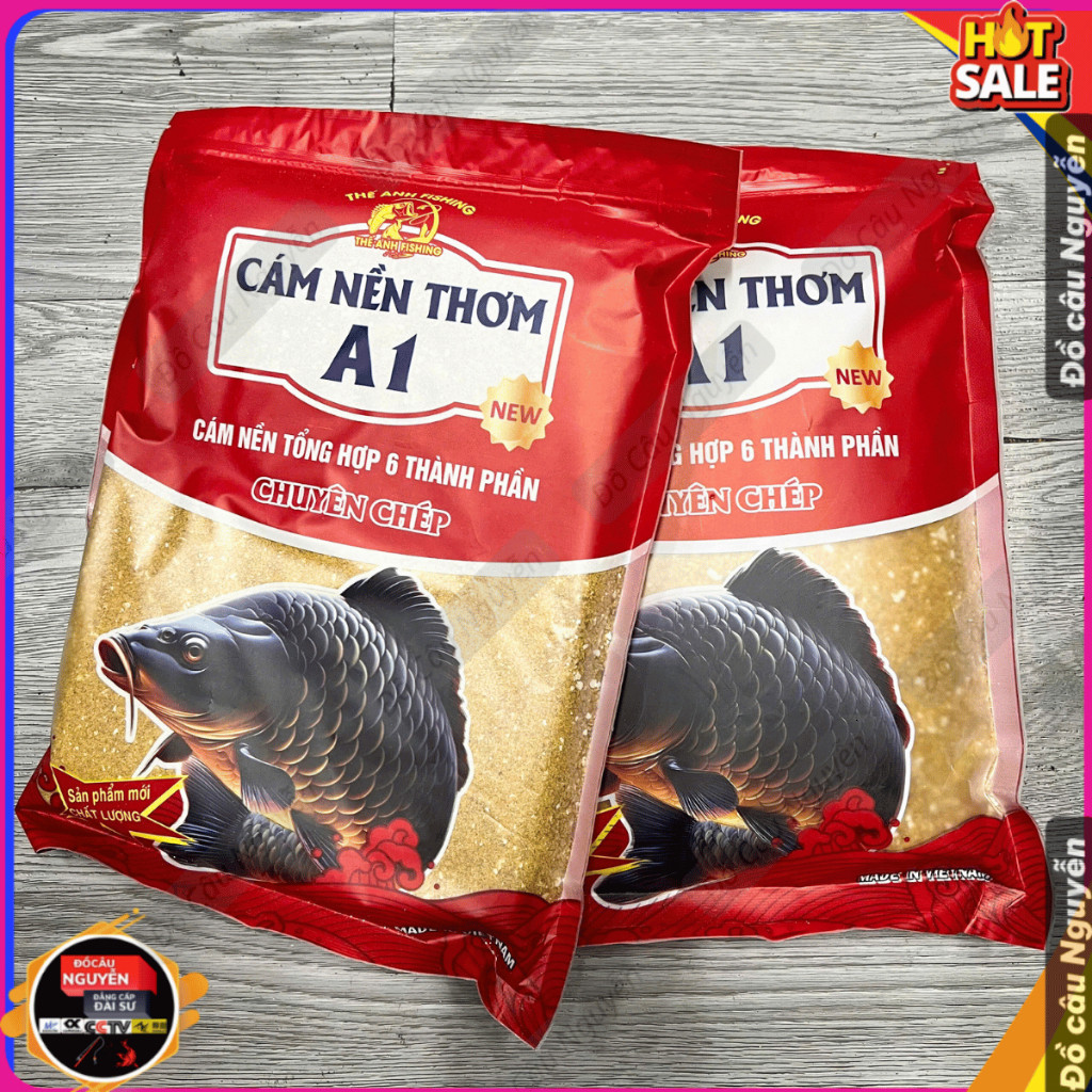 Mồi câu cá Cám nền thơm A1  thế anh fishing hàng loại 1 chuyên câu cá tổng hợp vị thơm jhbgg