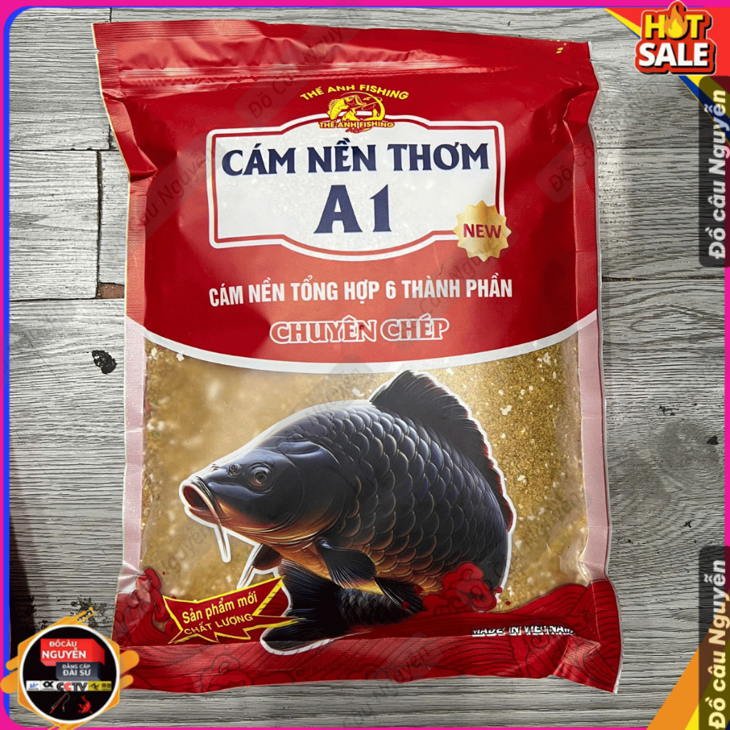 Mồi câu cá Cám nền thơm A1  thế anh fishing hàng loại 1 chuyên câu cá tổng hợp vị thơm jhbgg