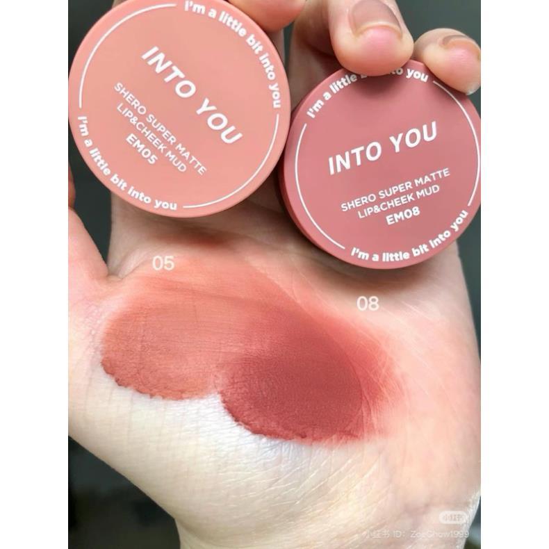 Son kem bùn dạng hũ Into You Lip & Cheek Mud