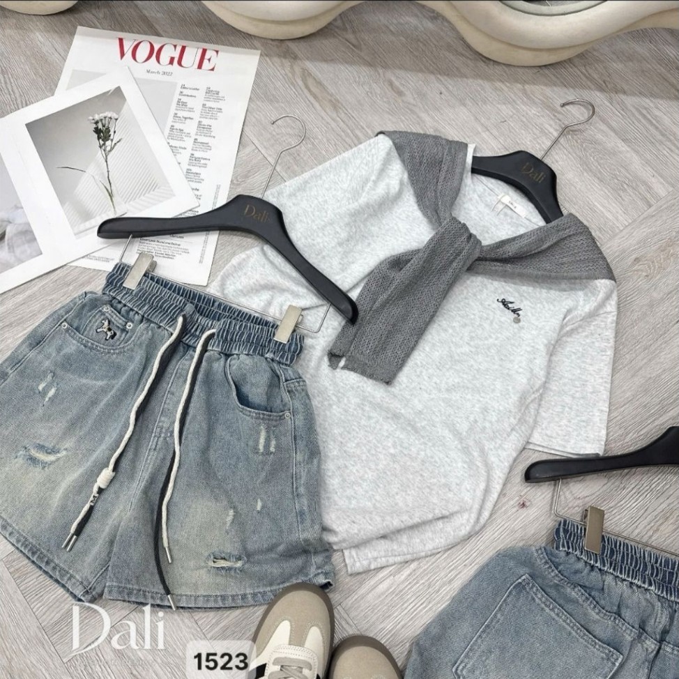 Quần đùi Jean Cho Nữ Phiên bản cao cấp 38-75kg Thiết kế thời trang và thoải mái