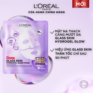 VB_ [Combo trải nghiệm] Serum 1.5% HA % mặt nạ thạch Glass Skin sau 90 phút giúp da căng. mịn & mướt L'Oreal Paris 30ml