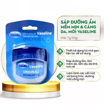 Sáp Dưỡng Ẩm Vaseline Fobelife 7G/50G | Son Dưỡng Môi Mini, Dưỡng Ẩm Môi, Giảm Khô Nẻ