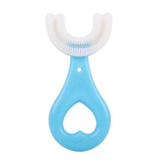 Bàn chải đánh răng chữ u silicon siêu mềm cho bé, kem đánh răng cho trẻ, cốc đánh răng trẻ em