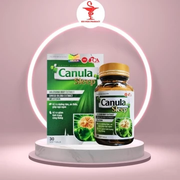 Viên uống ngủ ngon, CANULA SLEEP, hỗ trợ sức khỏe, dưỡng tâm an thần, giảm căng thẳng, stress