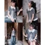 Áo Babydoll Nữ Cổ Sen Phối Sơ Mi Trắng Dây Nơ Form Xuông Che Dáng Mặc Đi chơi Sang Chảnh