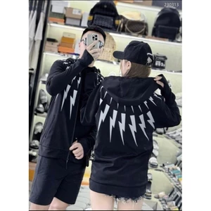 Áo Khoác Ngoài Chống Nắng Nam Nữ Unisex In Quanh cổ Hình Tia Sét Siêu Ngầu Cho Nam Và nữ