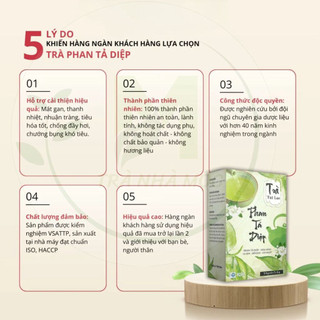 ✅ Trà Phan Tả Diệp Hộp 25 Gói [Chính Hãng Cao Cấp] ✅ Hỗ trợ hệ tiêu hóa tốt nhuận tràng giải độc thanh lọc cơ thể