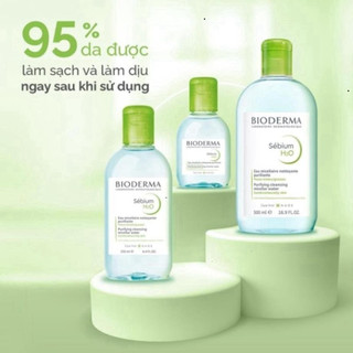 [ TEM PHỤ CTY ] Nước Tẩy Trang Bioderma SensibioH2O Chính Hãng Cho Da Dầu Mụn Và Da Nhạy Cảm
