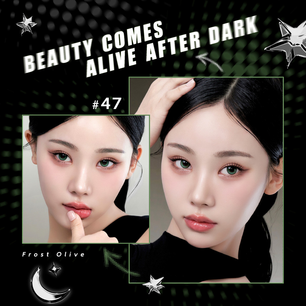 [Lens 1 Ngày] - Lens Highlight Khóa Trục KARACON CHICOLOR - #47 Frost Olive (2 Chiếc)