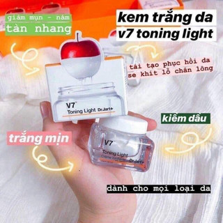 [ TEM PHỤ CTY ] [Mẫu mới - HSD 06/2027] Kem Dưỡng Trắng V7 Toning Light Dr.Jart+ 50ml
