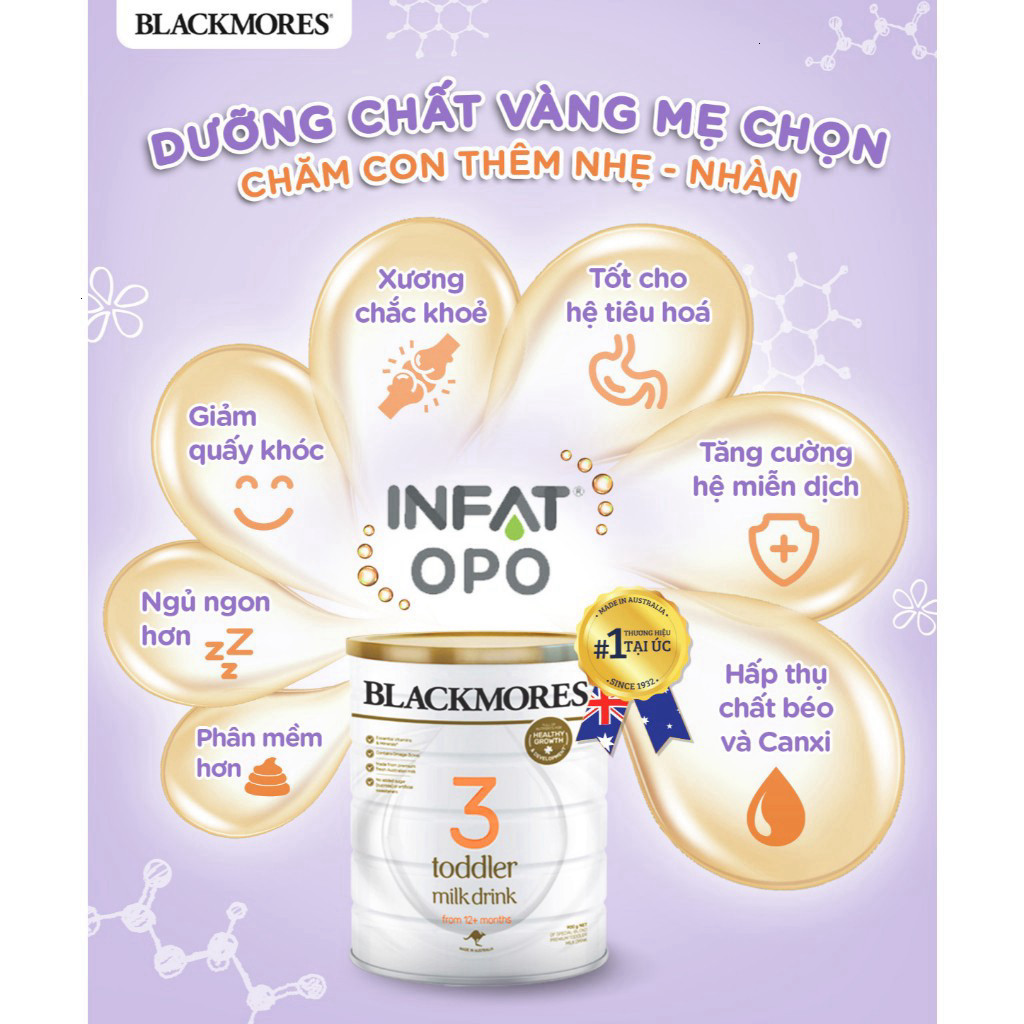 [DATE 2027] Sữa Blackmores Úc số 1,2,3 nhập khẩu chính hãng (tem phụ công ty Liên Phong) - BIBIONECOMBODISINH