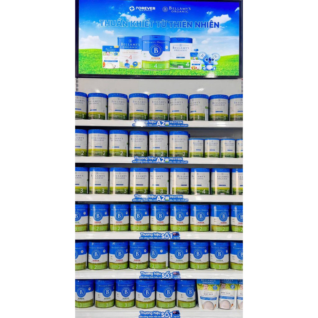 Sữa Bellamy's Organic A2 800g số 1,2,3,4 hỗ trợ tiêu hóa, phát triển toàn diện cho bé - BibiOne