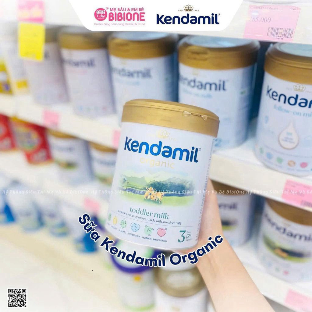 Sữa Bột Công Thức Kendamil Organic Số 1, 2, 3 Phát Triển Chiều Cao Trí Não Tăng Miễn Dịch Cho Trẻ 800g - BibiOne - BIBIO