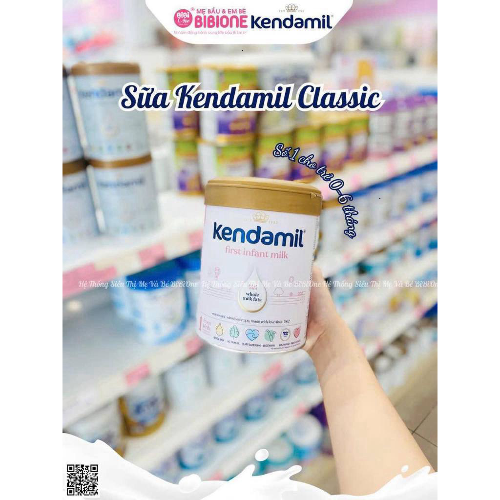 Sữa Bột Công Thức Kendamil Organic Số 1, 2, 3 Phát Triển Chiều Cao Trí Não Tăng Miễn Dịch Cho Trẻ 800g - BibiOne - BIBIO