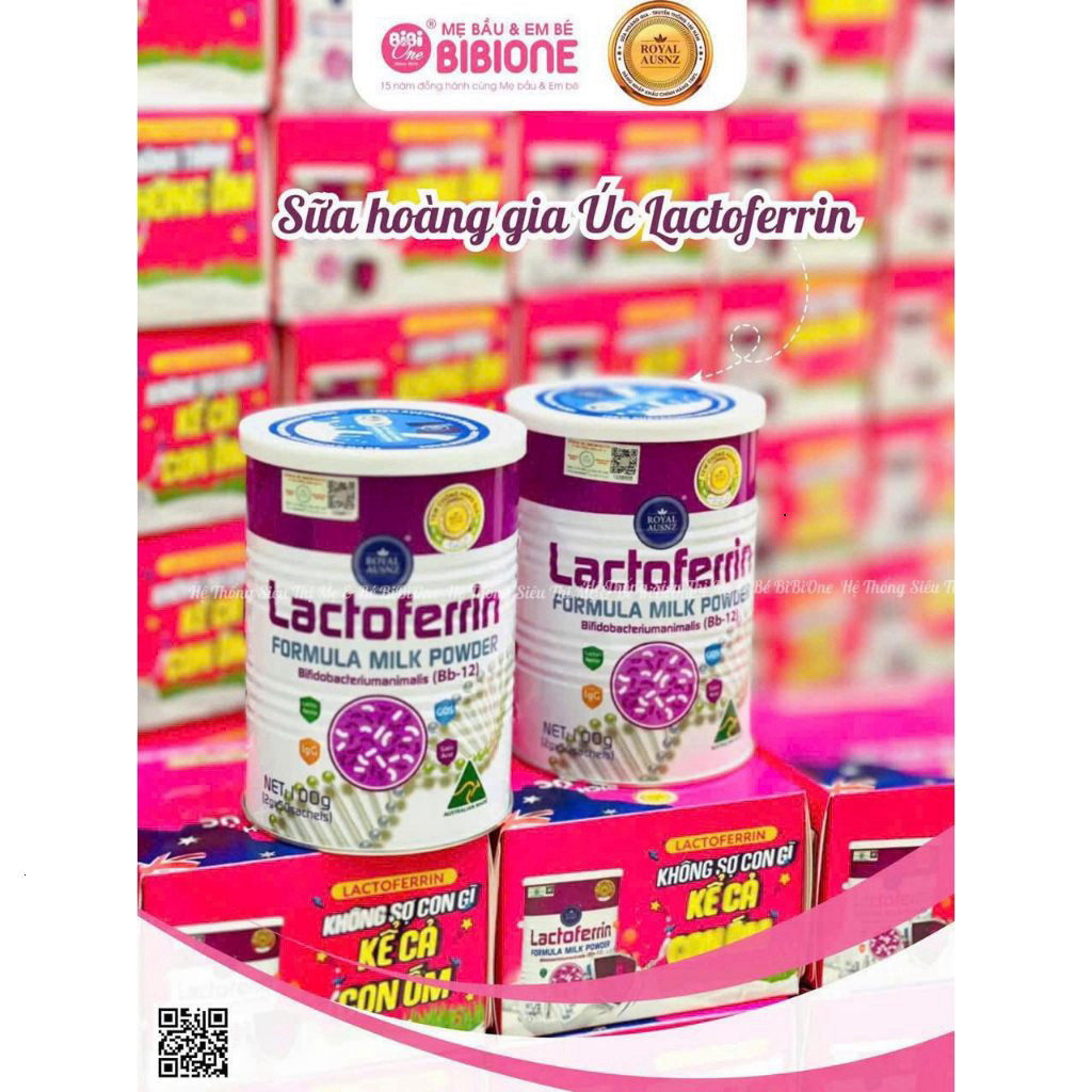 Sữa Hoàng Gia Úc Lactoferrin Formula Milk ROYAL AUSNZ Tăng Cường Miễn Dịch Cho Bé Hộp 50 Gói-BiBiOne - BibiOne - BIBIONE