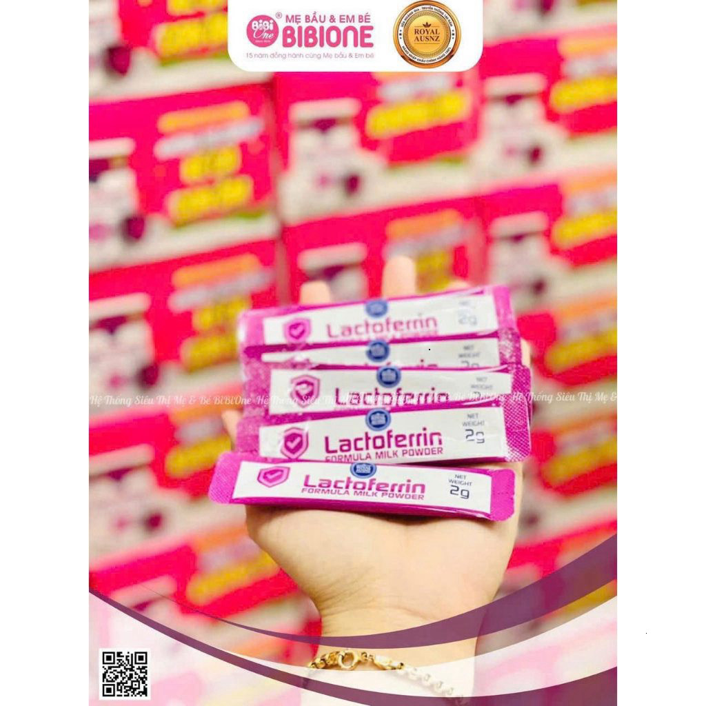 Sữa Hoàng Gia Úc Lactoferrin Formula Milk ROYAL AUSNZ Tăng Cường Miễn Dịch Cho Bé Hộp 50 Gói-BiBiOne - BibiOne - BIBIONE