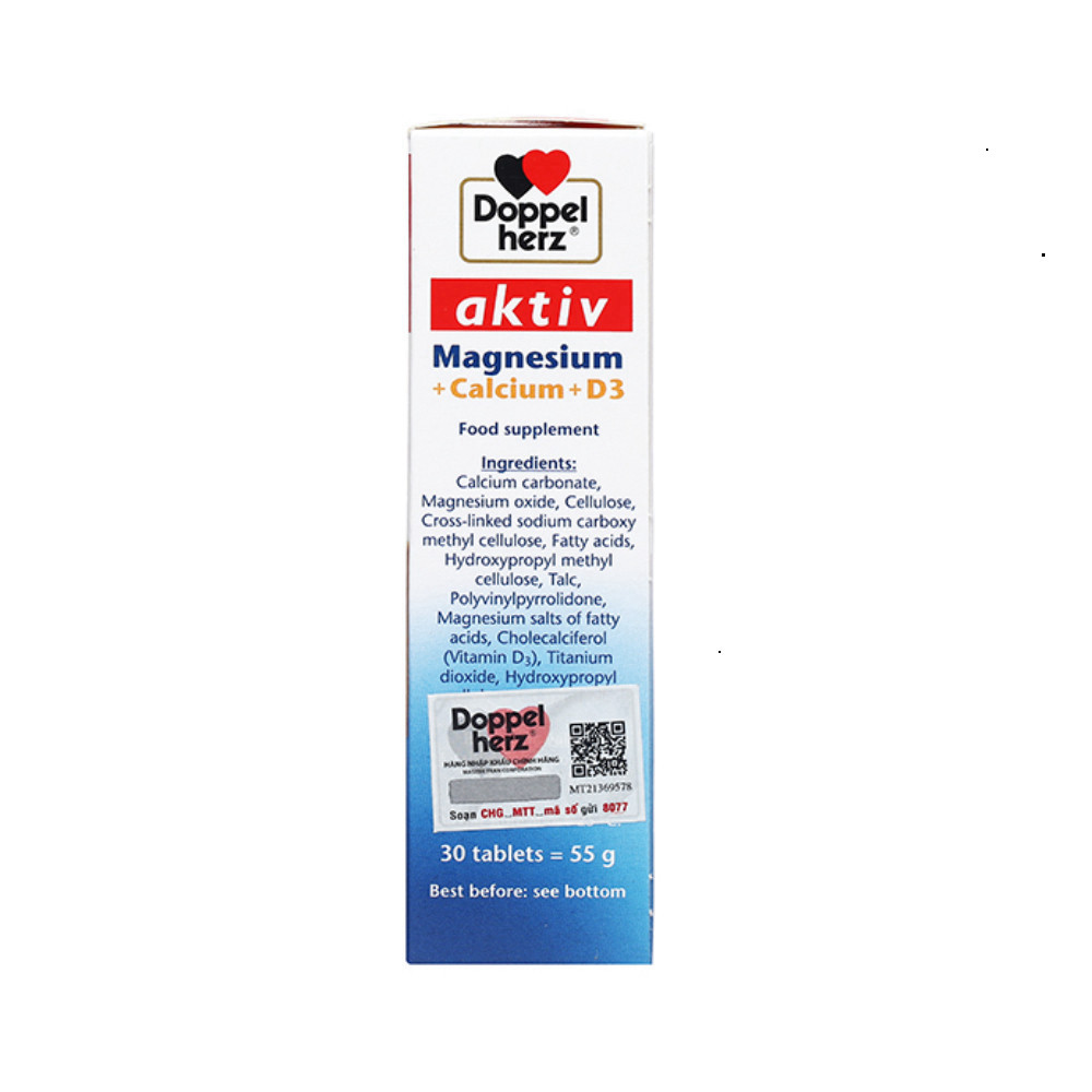 Omega 3 Doppelherz Viên Ăn Uống Folic Acid Vitamin B6, B12 30 Hộp Chuẩn Dược - BibiOne - BIBIONECOMBODISINH