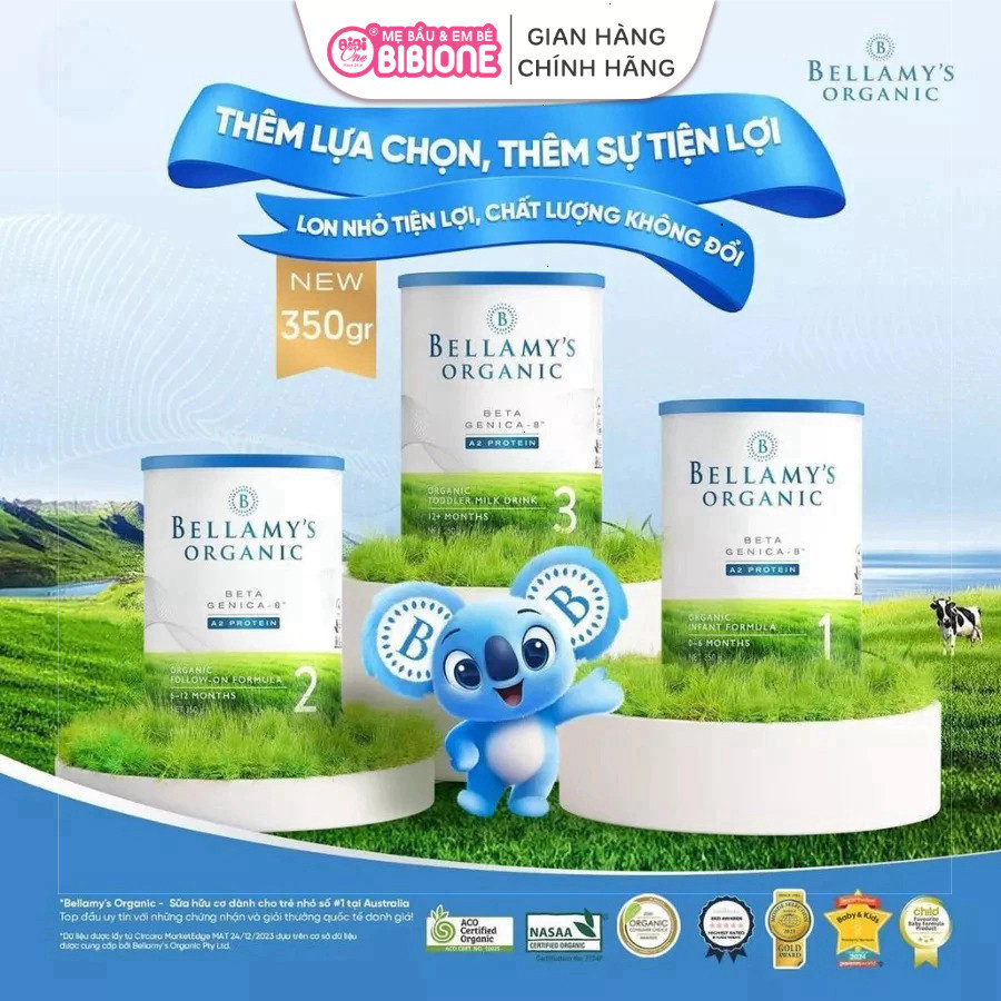 Bellamy’s Organic A2 350g hỗ trợ Tiêu Hoá Phát Triển Cho Bé - BibiOne - BIBIONECOMBODISINH