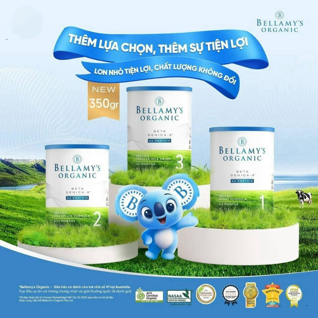 Bellamy’s Organic A2 350g hỗ trợ Tiêu Hoá Phát Triển Cho Bé - BibiOne - BIBIONECOMBODISINH