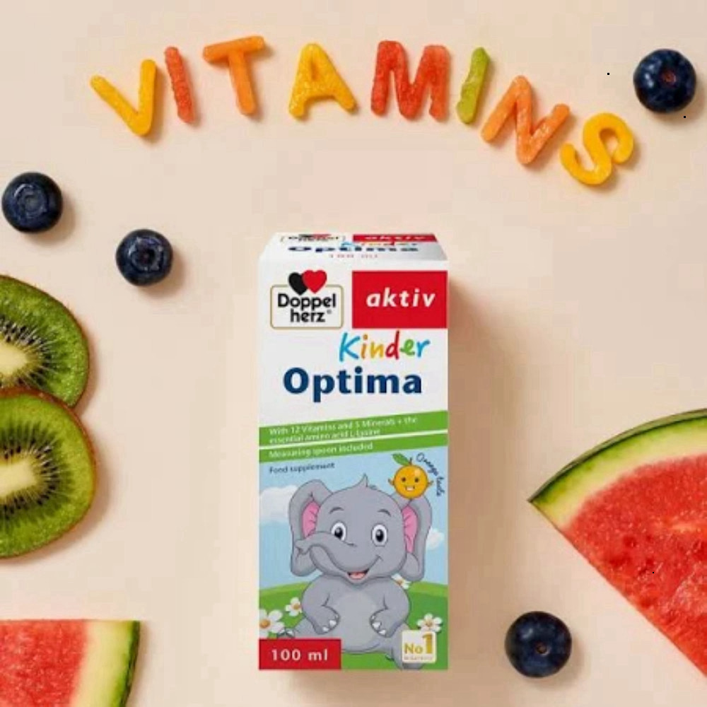 [Vitamin Bổ Sung Cho Bé Doppelherz Kinder Optima Ăn Ngon Cải Tiến Tầm Vóc] - BibiOne - BIBIONECOMBODISINH