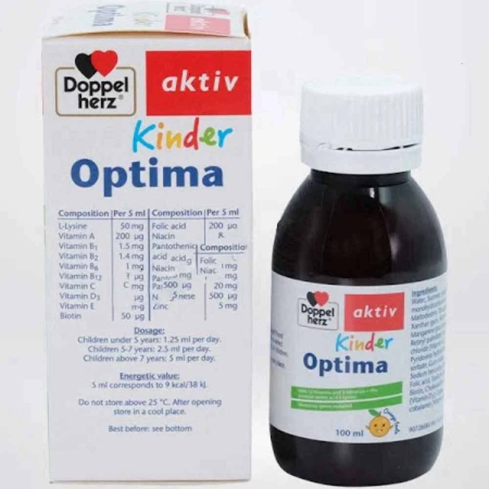 [Vitamin Bổ Sung Cho Bé Doppelherz Kinder Optima Ăn Ngon Cải Tiến Tầm Vóc] - BibiOne - BIBIONECOMBODISINH