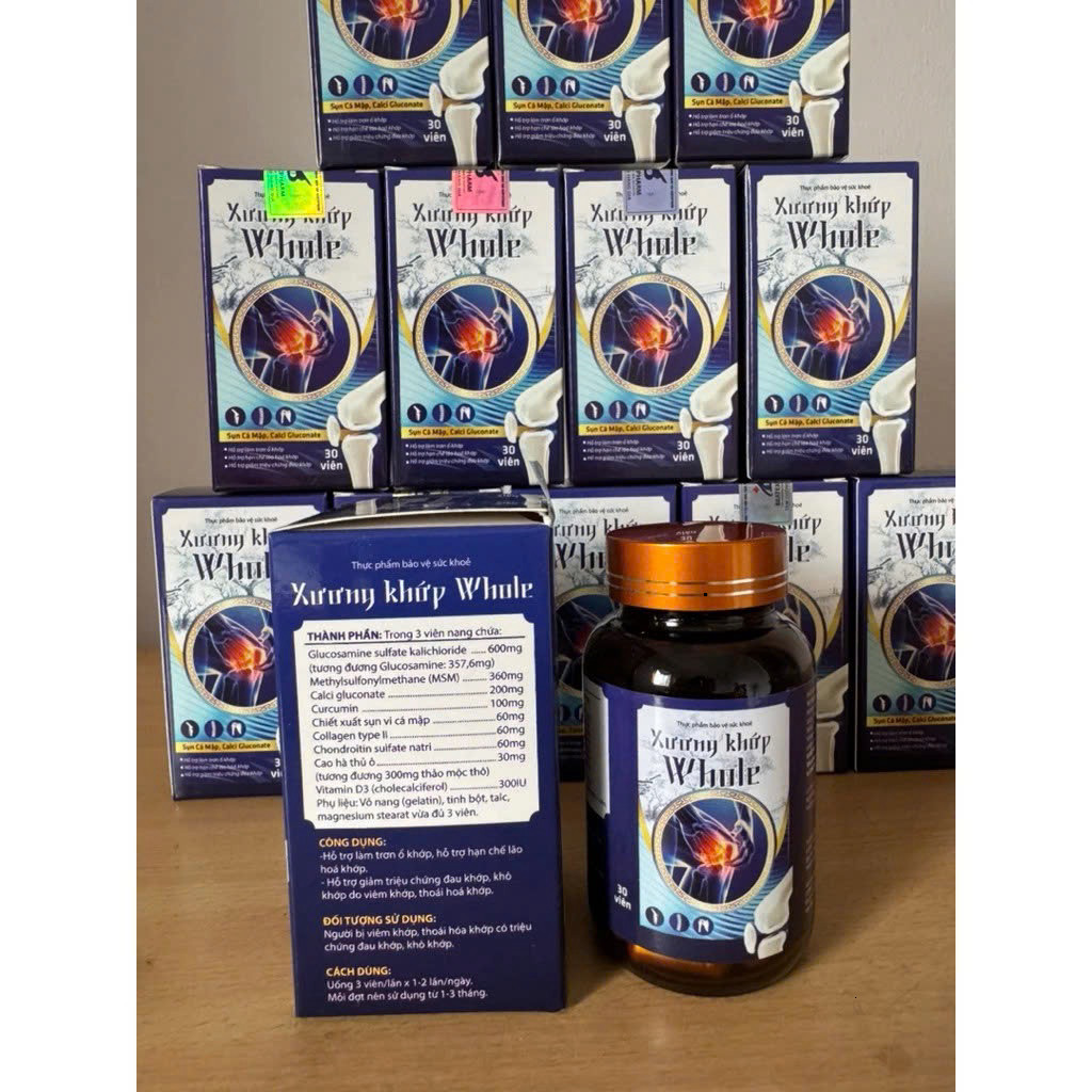 [RẺ VÔ ĐỊCH Chính Hãng] Viên uống xương khớp Whole Hộp 30 Viên ✅ Đau nhức xương khớp thoái hóa thoát vị tê bì chân tay