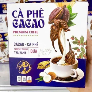 Cà Phê Cacao Hộp 15 Gói ✅ Cà phê giúp chị em cân bằng vóc dáng hoàn hảo eo thon dáng ngọc