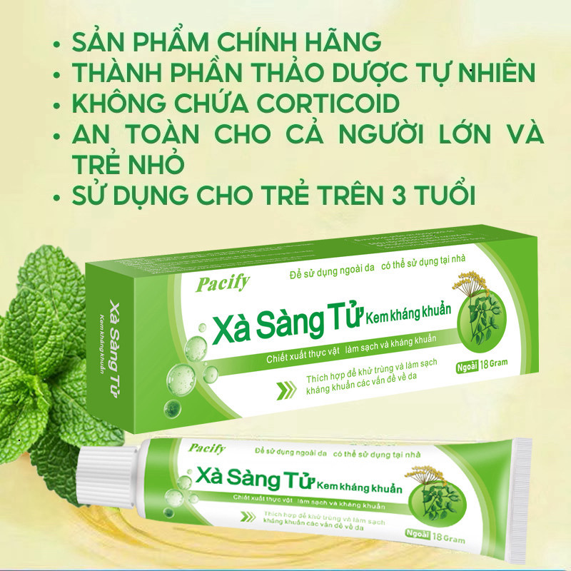[combo 2 tuýp TĂNG 1] kemXà Sàng Tử, để viêm da dị ứng, chống ngứa, với Nấm Ốc Sên và viêm da dị ứng nấm ngoài