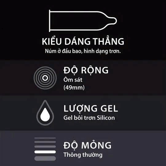 (Che tên) 1 Hộp Bao Cao Su Durex Hàng Chính Hãng Hộp 3 Chiếc Med love