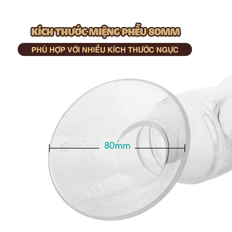 Cốc Hứng Sữa Kamidi Chất Liệu Silicone Cao Cấp, Cốc Hút Sữa Rảnh Tay Cho Mẹ Dung Tích 90ml