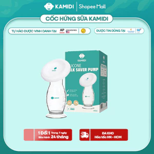 Cốc Hứng Sữa Kamidi Chất Liệu Silicone Cao Cấp, Cốc Hút Sữa Rảnh Tay Cho Mẹ Dung Tích 90ml