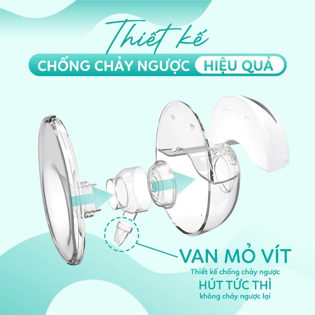 Máy Hút Sữa Không Dây Kamidi Smart Kích Sữa Hiệu Quả Hút Sữa Rảnh Tay Hút Kiệt 4 Chức Năng 12 Cấp Độ