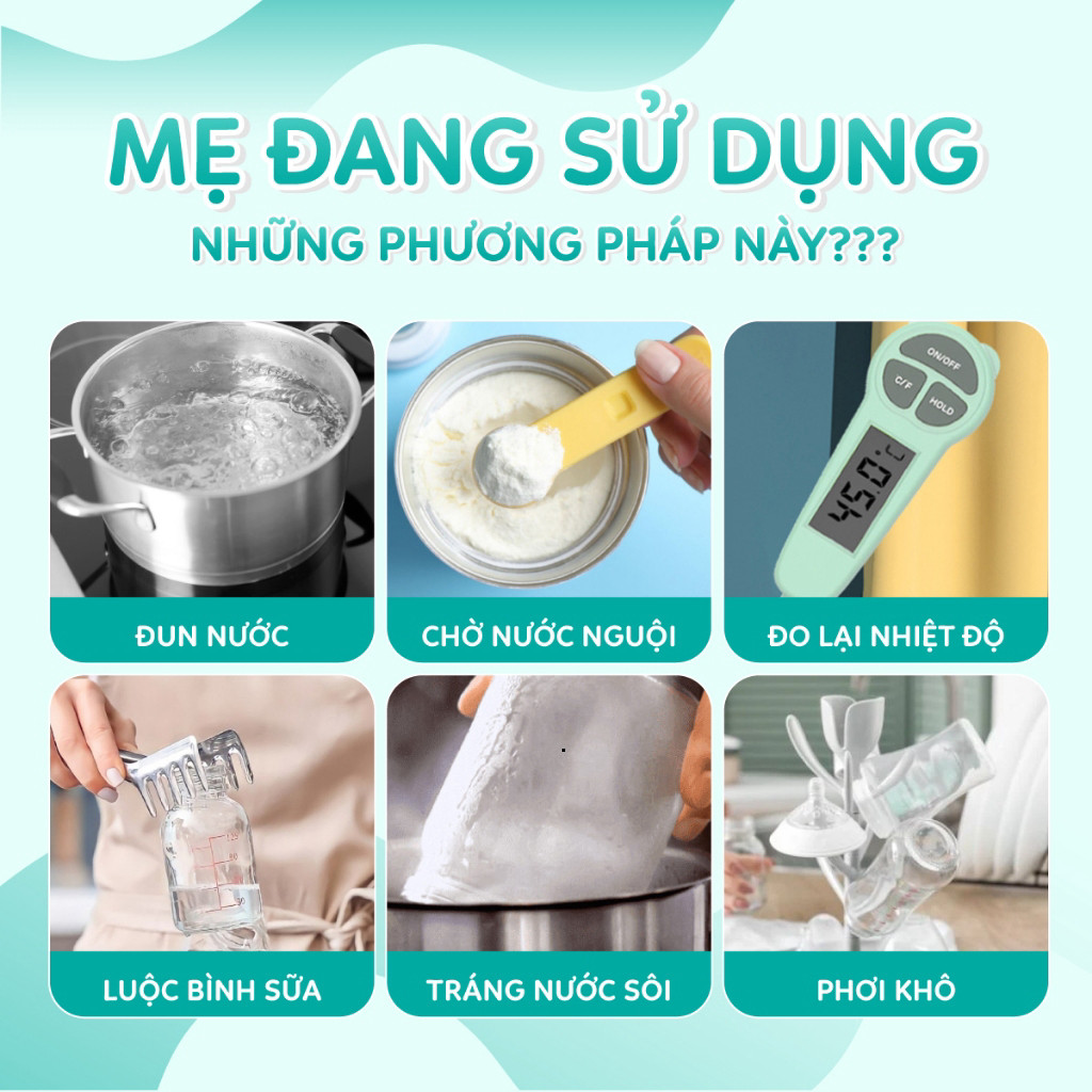 Máy Đun Nước Hâm Sữa Đa Năng Kamidi Speed 2 - Tiệt Trùng Hơi Nước Sấy Khô Diệt Khuẩn Bình Sữa Cho Bé