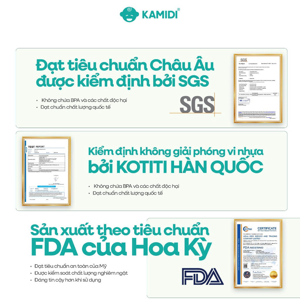 [Mới] Bình Sữa Kamidi Gen 2 PPSU Núm Mềm Mô Phỏng Ti Mẹ, Bình Sữa Thế Hệ Mới Cho Bé Tập Ti Bình