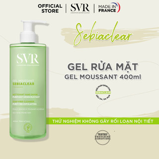 [ TEM PHỤ CTY ] Gel Rửa Mặt Dành Cho Da Dầu Mụn SVR Sebiaclear Gel Moussant 200ml-400ml HA BEAUTY