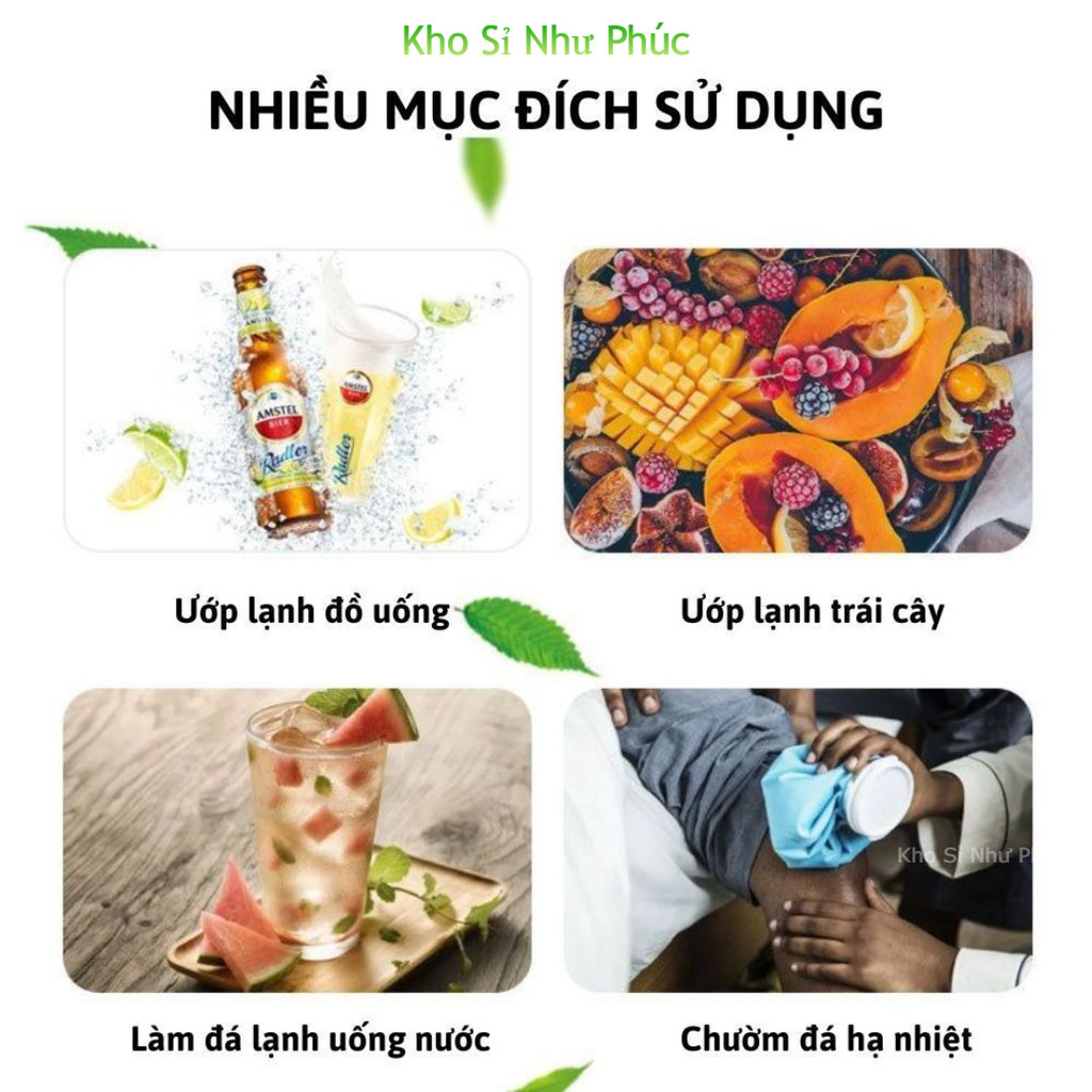 [HOT] Set 50 Túi Làm Đá Viên 24 Ô Dùng 1 Lần – Làm Kem, Nước Trái Cây, Có Phễu An Toàn Vệ Sinh