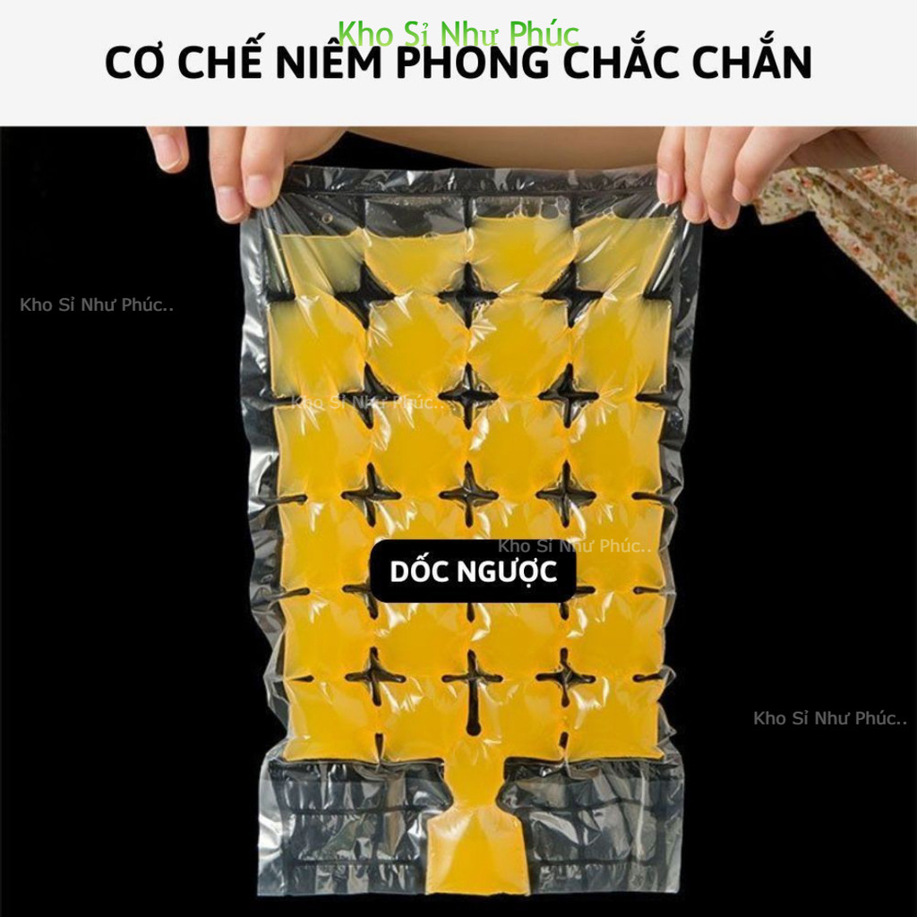 [HOT] Set 50 Túi Làm Đá Viên 24 Ô Dùng 1 Lần – Làm Kem, Nước Trái Cây, Có Phễu An Toàn Vệ Sinh