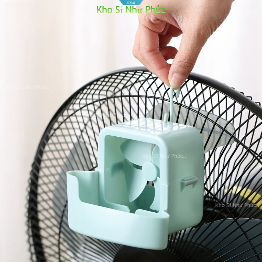 Bộ 6 Phụ Kiện Làm Lạnh Quạt Di Động - Làm Mát Nhanh, Không Cần Điện- Biến quạt thường thành máy phun sương mát lạnh