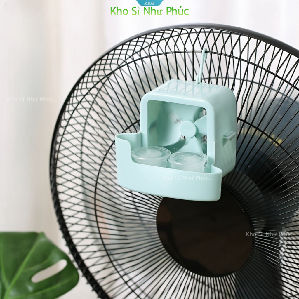 Bộ 6 Phụ Kiện Làm Lạnh Quạt Di Động - Làm Mát Nhanh, Không Cần Điện- Biến quạt thường thành máy phun sương mát lạnh