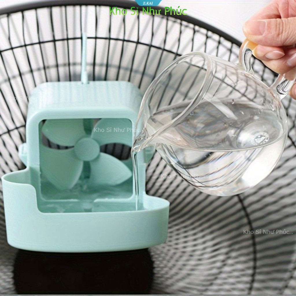 Bộ 6 Phụ Kiện Làm Lạnh Quạt Di Động - Làm Mát Nhanh, Không Cần Điện- Biến quạt thường thành máy phun sương mát lạnh